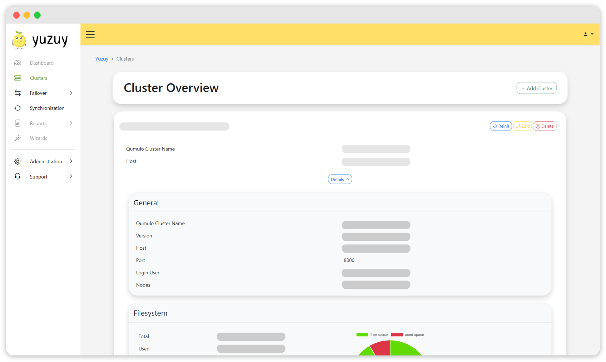 Yuzuy Cluster Overview