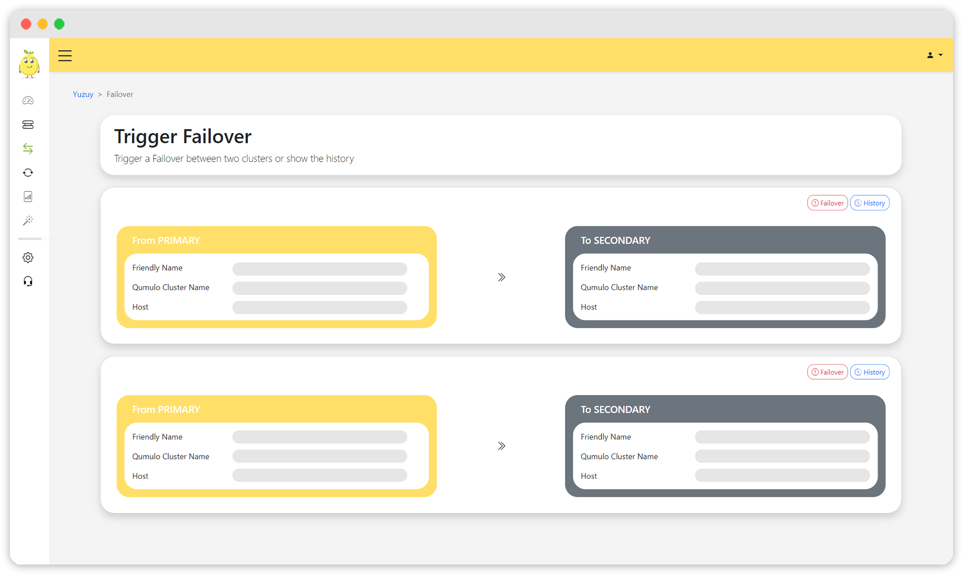 Trigger a full features Qumulo failover easily.